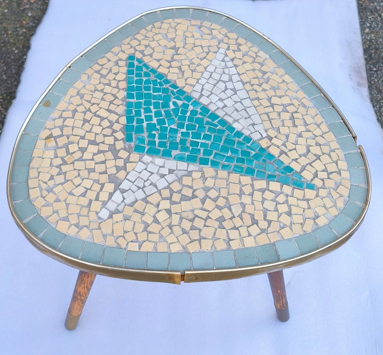 Mosaic Flower And Plant Stand, 1950s