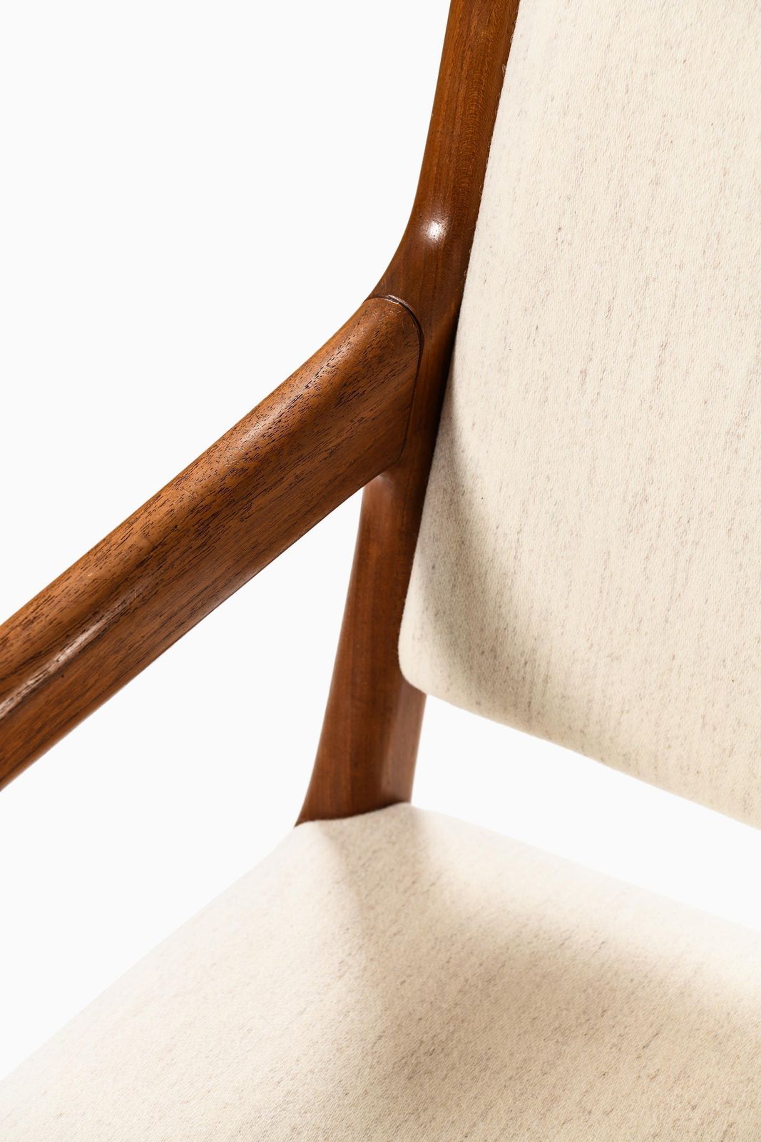 Set Of 12 Armchairs In Wool And Teak By Hans Wegner, 1950s photo Furniture