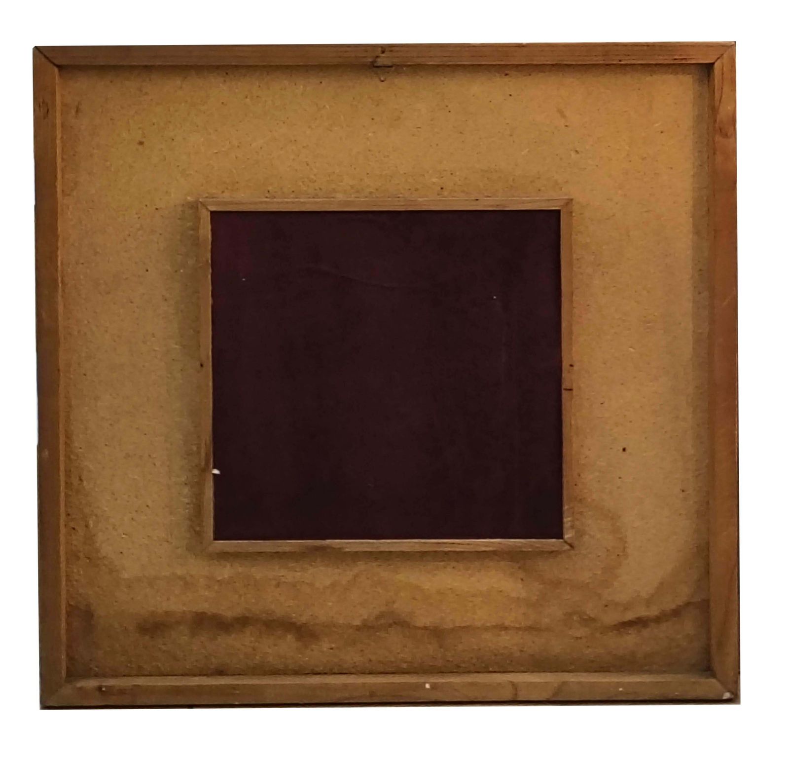 Specchio Da Parete Quadrato In Sughero, Italia 1970s photo Home Decor