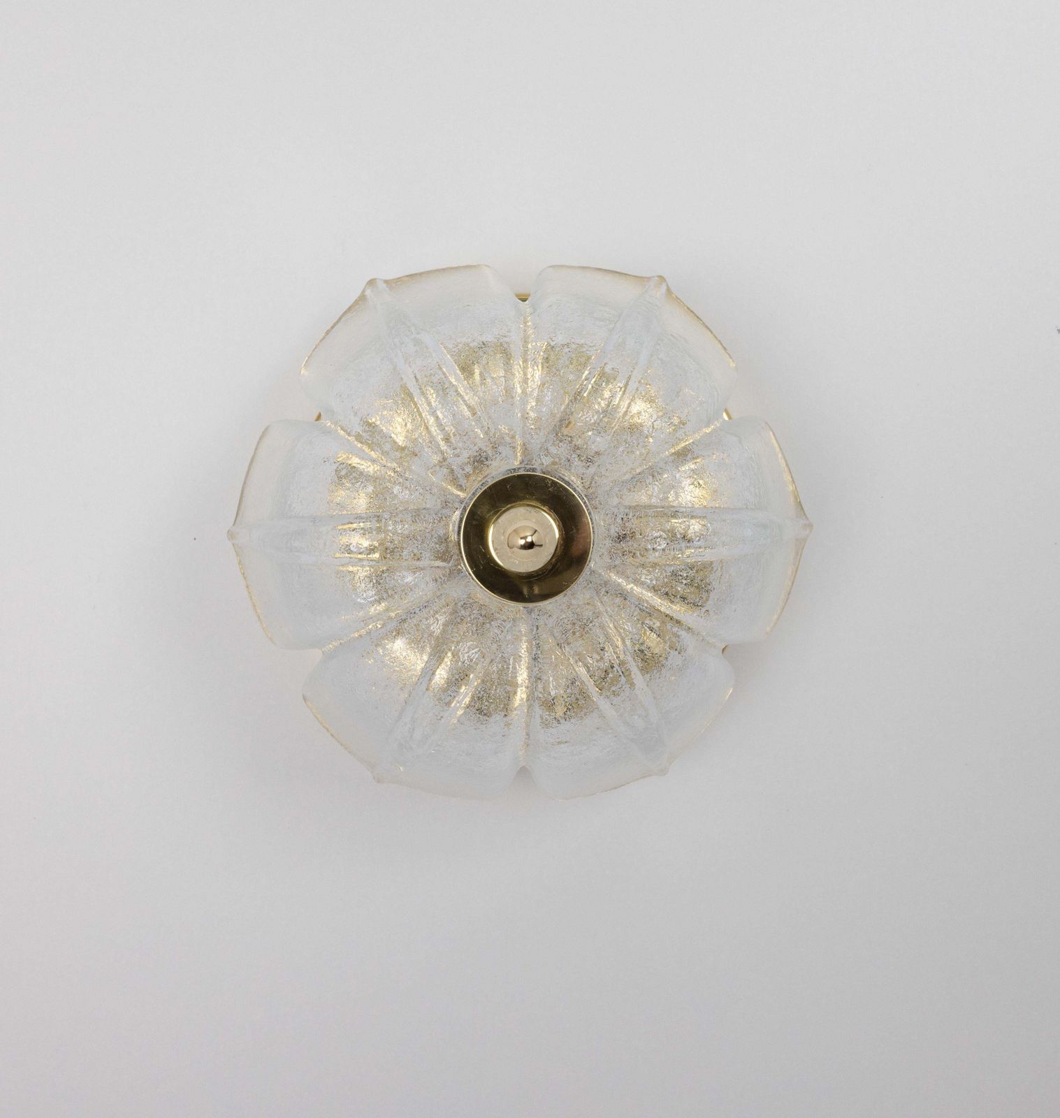 photo furniture 1 Of 6 Petite Round Murano Glass Flush Mount By Limburg, Germany, 1970s