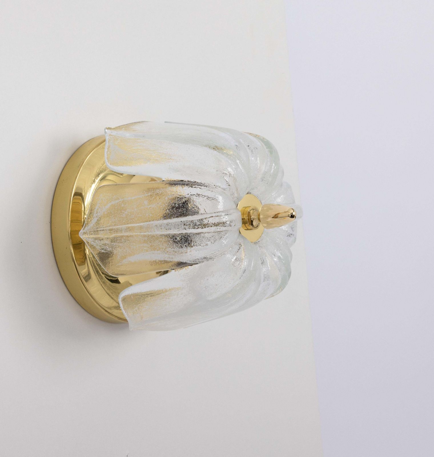 photo for sale 1 Of 6 Petite Round Murano Glass Flush Mount By Limburg, Germany, 1970s