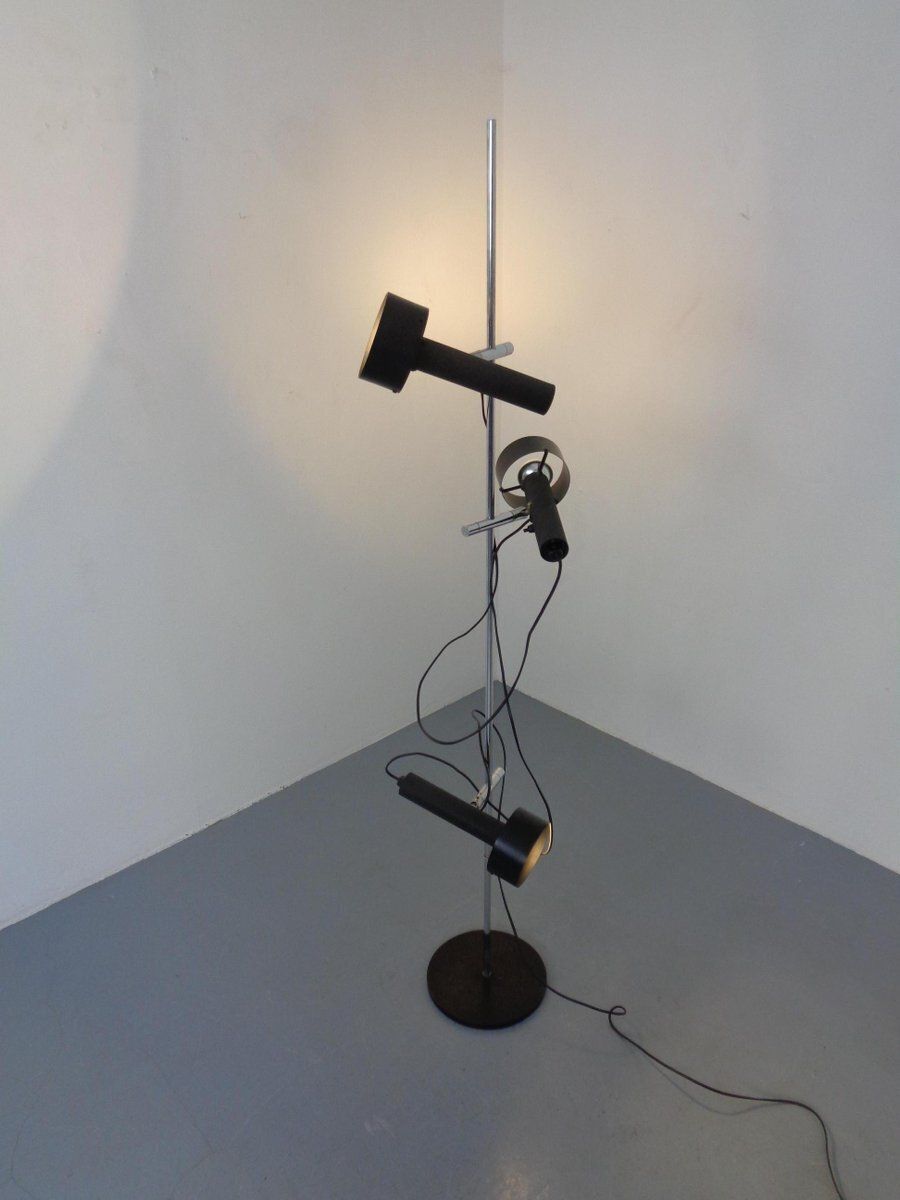 Adjustable 3 Spot Floor Lamp By Edi Franz For Swiss Lamps, Switzerland, 1960s photo buy