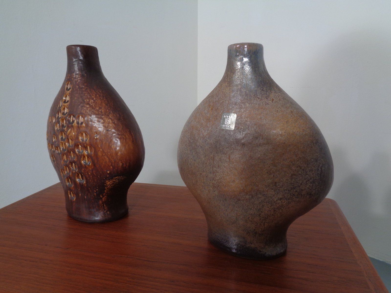 Studio Atelier Ceramic Vases By Gerda Heuckeroth For Carstens Tönnieshof, 1960s, Set Of 2 photo buy