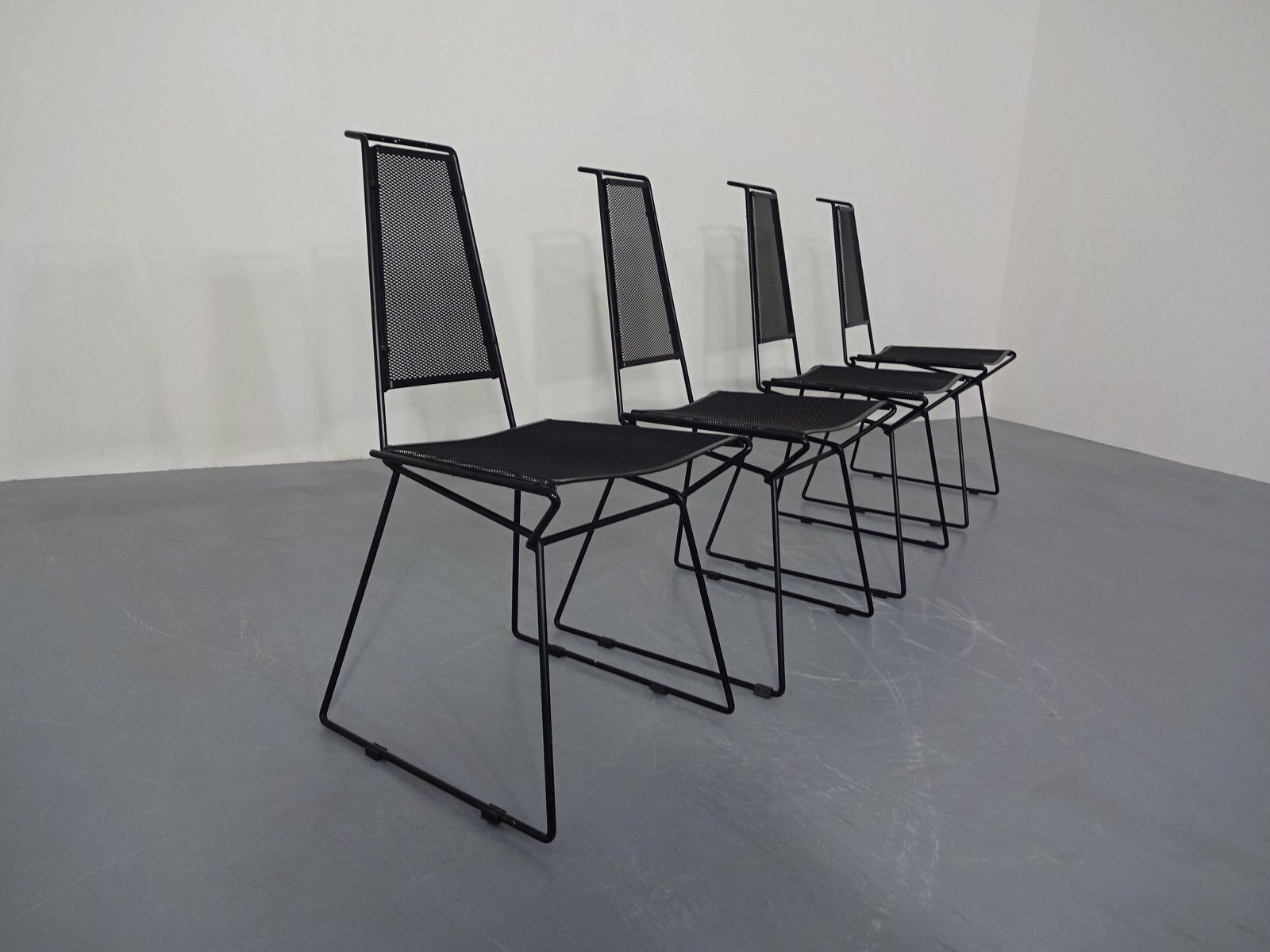 Metal Chairs From Rolf Rahmlow, Germany, 1980s, Set Of 4 photo vinterior