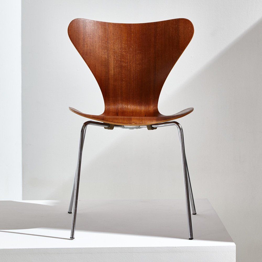 Teak Model 3107 Chair By Arne Jacobsen For Fritz Hansen, 1960s