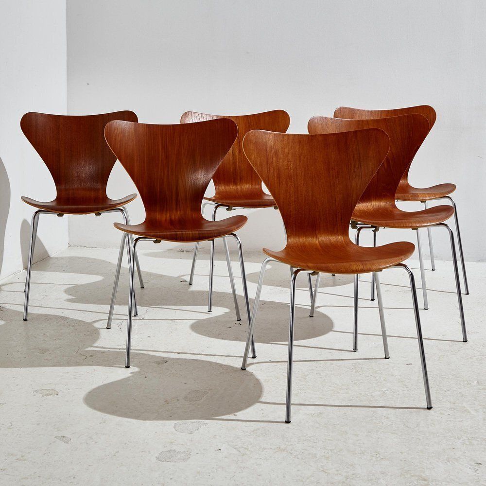 Teak Model 3107 Chair By Arne Jacobsen For Fritz Hansen, 1960s photo Furniture