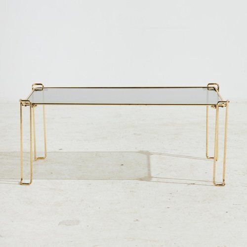 Metal And Glass Coffee Table, 1980s