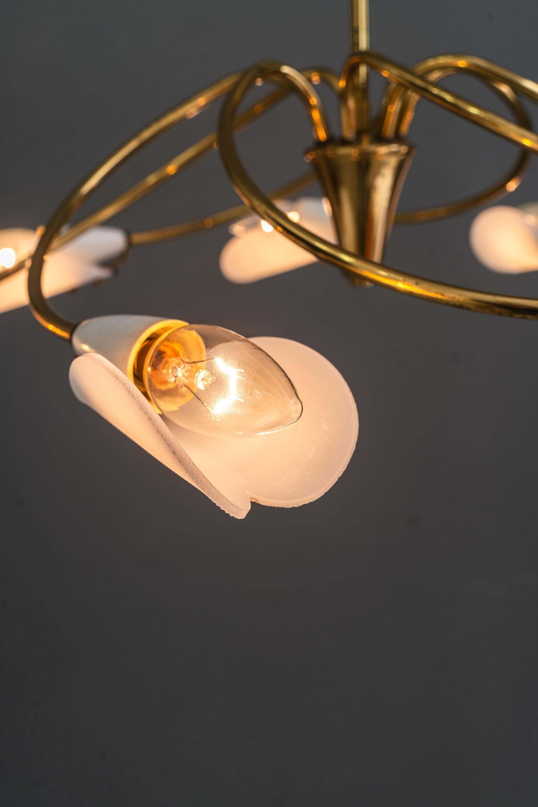 photo vinterior Rupert Nikoll " Tornado " Chandelier Vienna Around 1960s