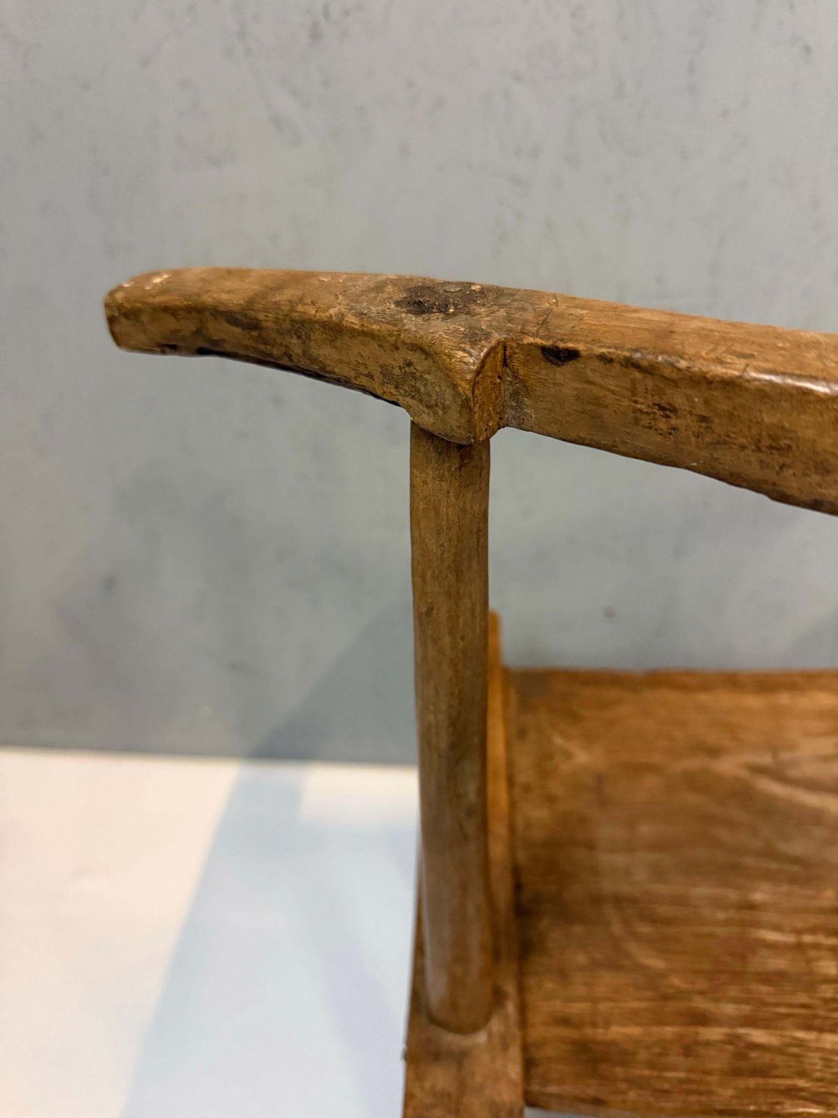 Hand Carved African Baule Tribal Chair, Ivory Coast, Early 20th Century photo 599.0