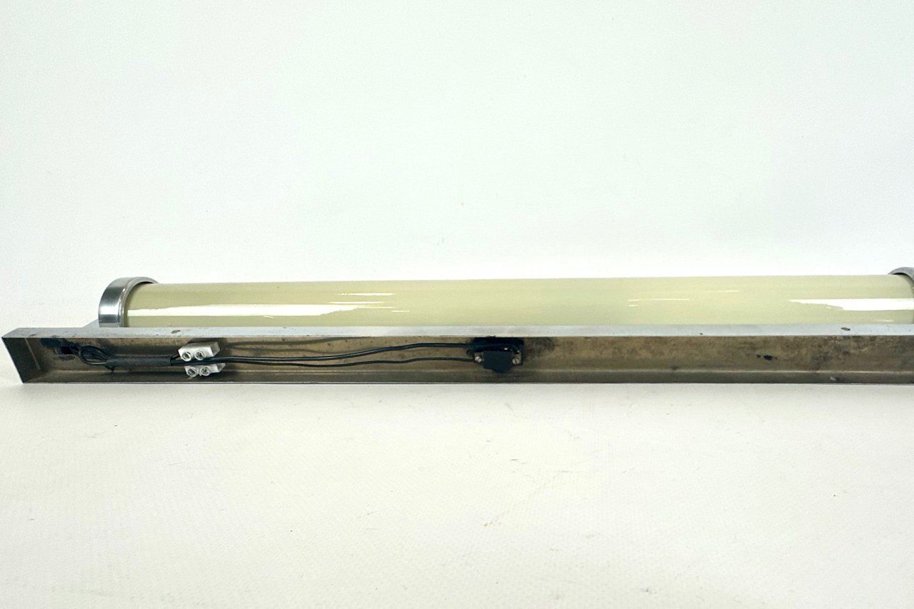 Bauhaus Nickel Plated Tubular Wall Lamp From Napako, 1930s photo vintage