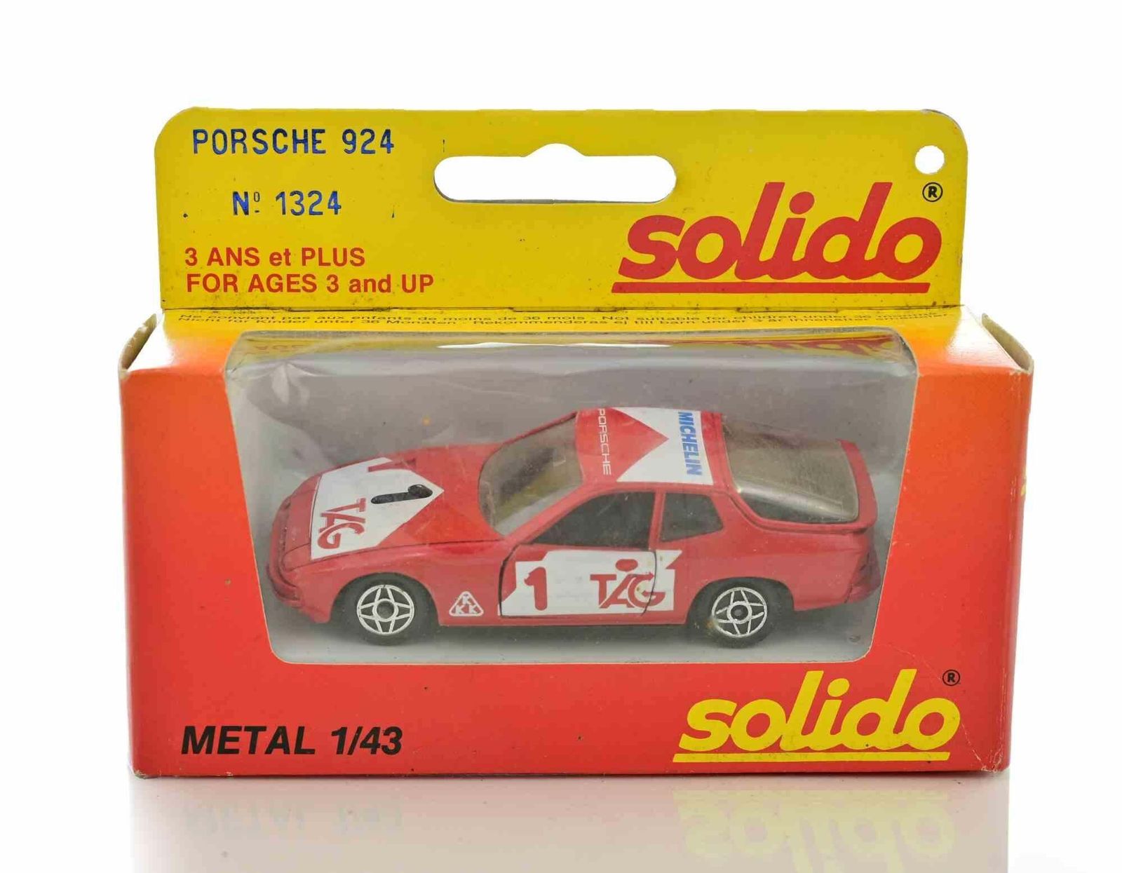 Solido Porsche 924 Rally–:43 Scale Diecast Model (Ref. No. 1324)   Italy 1960s photo Home Decor