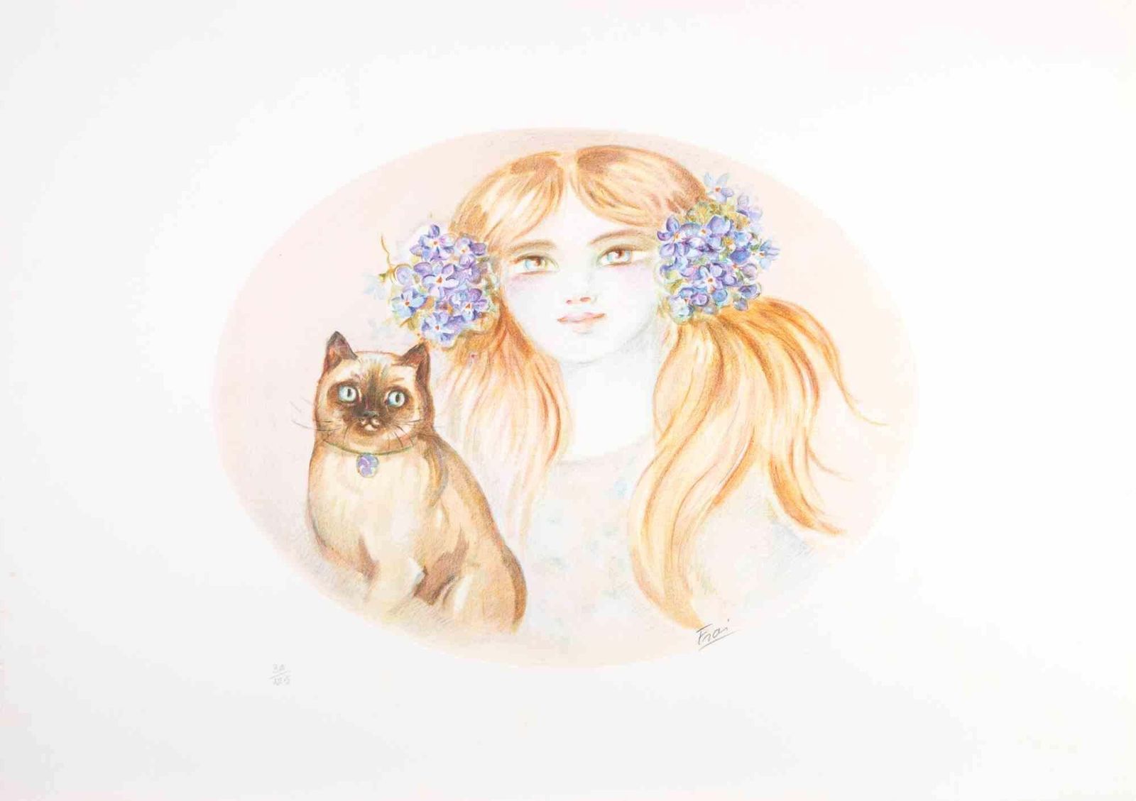Felicita Fraiportrait   Lithograph By Felicita Frai   1980s1980s