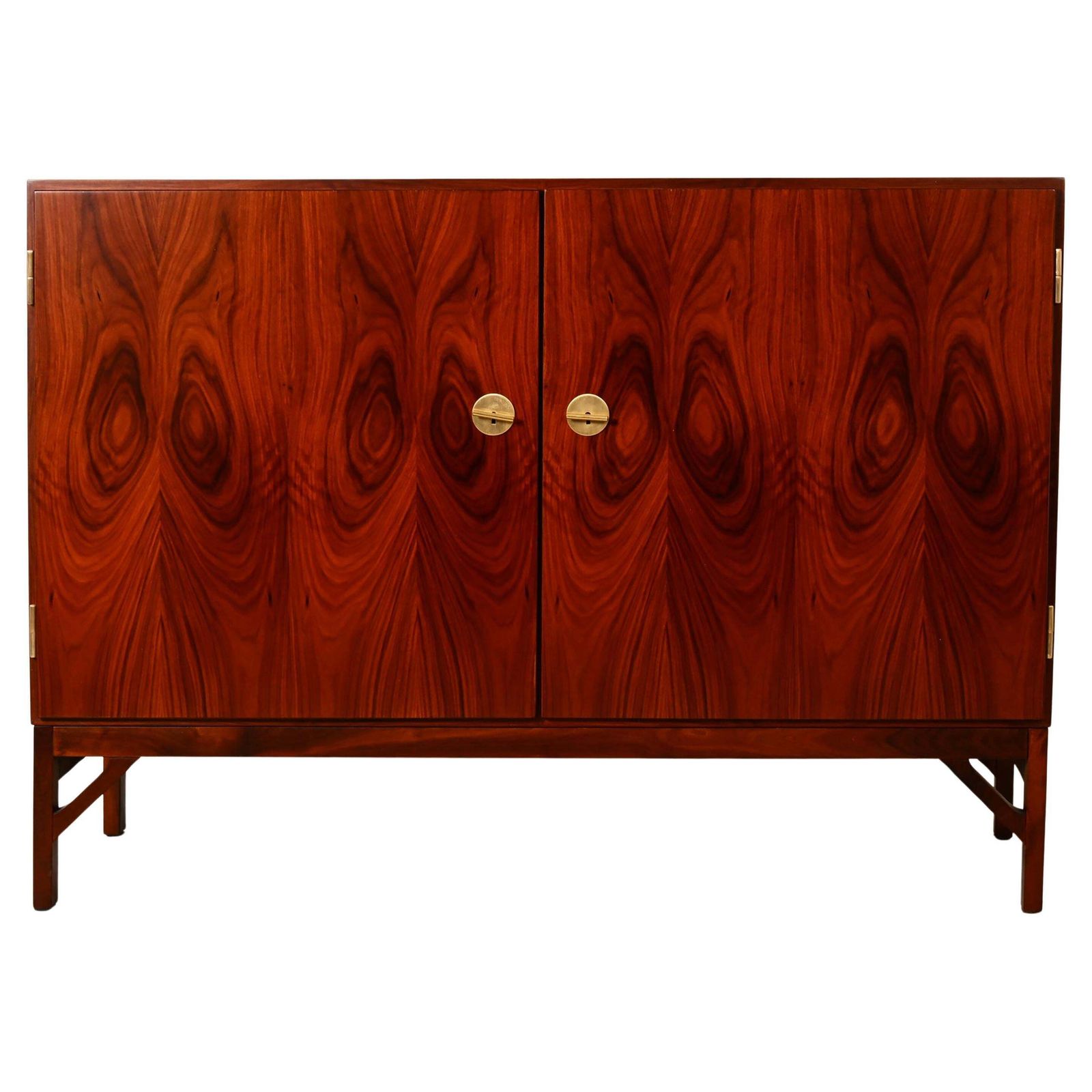 Rare Børge Mogensen Hardwood China Cabinet Model 232