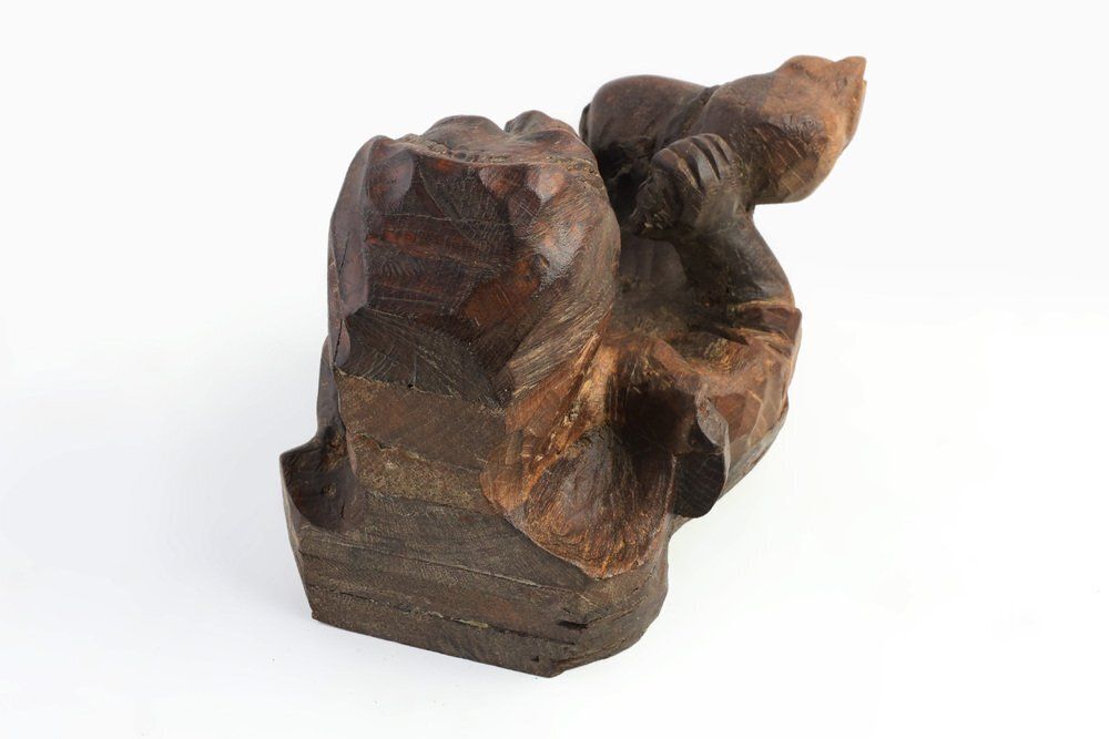 Hand Carved Oak Wall Figure Of A Woman, France, 1850s photo buy