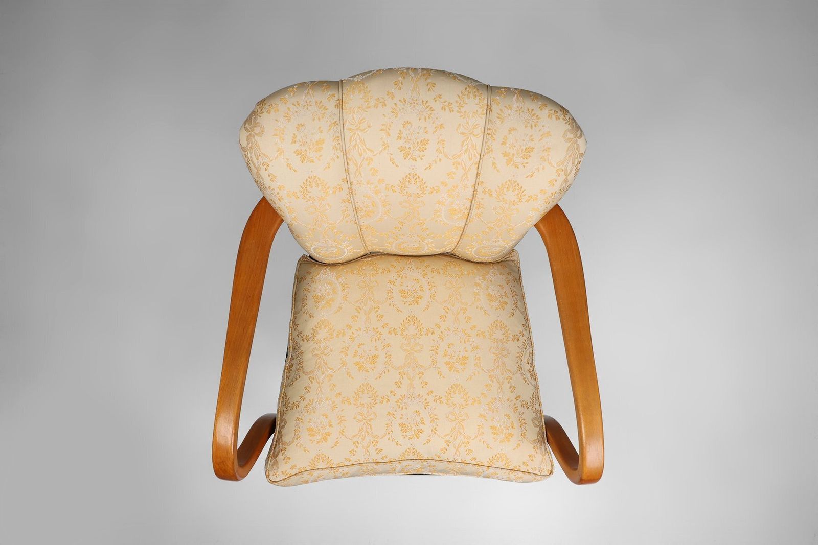 photo for sale Art Deco Armchair In Beech, France, 1940s
