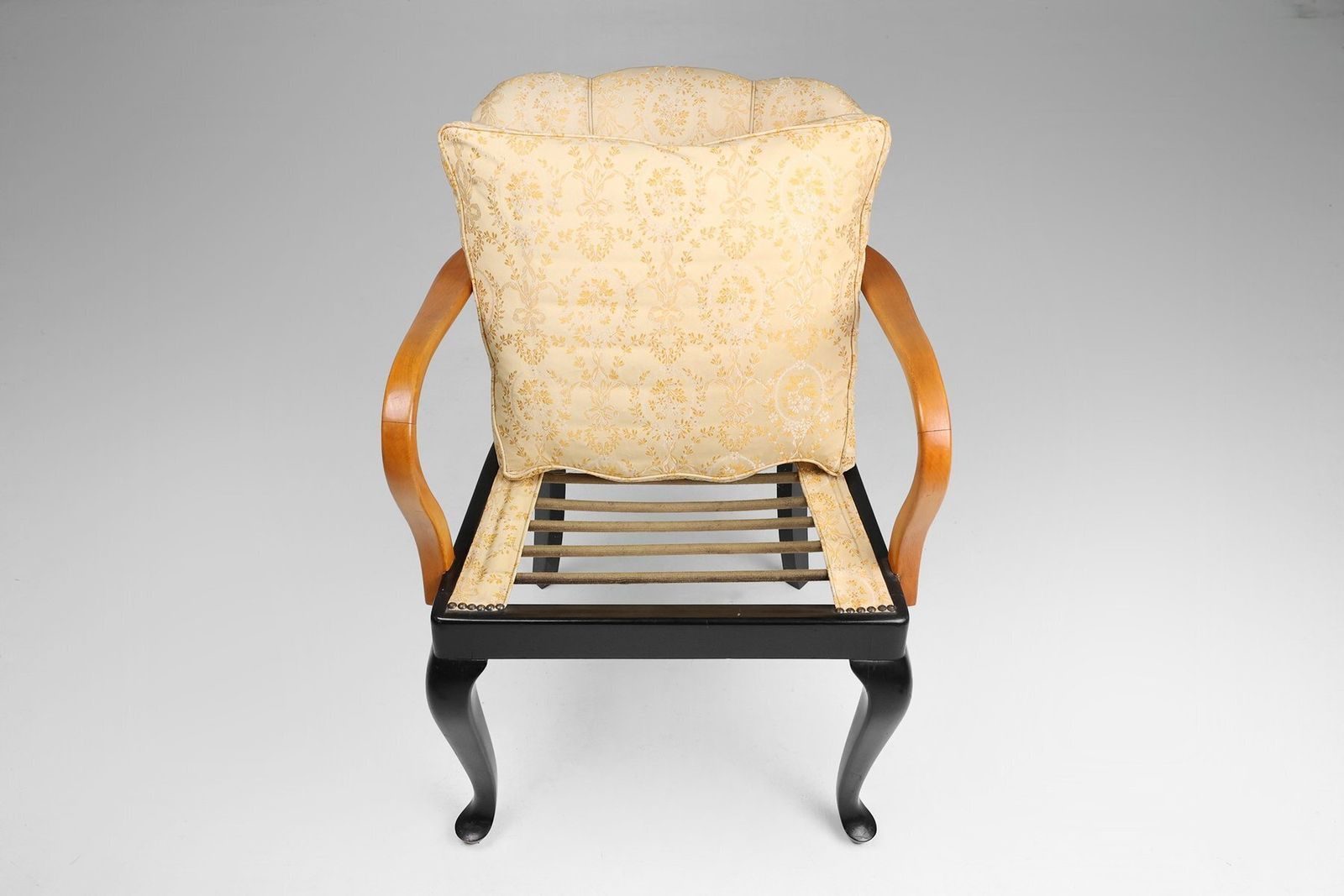 photo vinterior Art Deco Armchair In Beech, France, 1940s