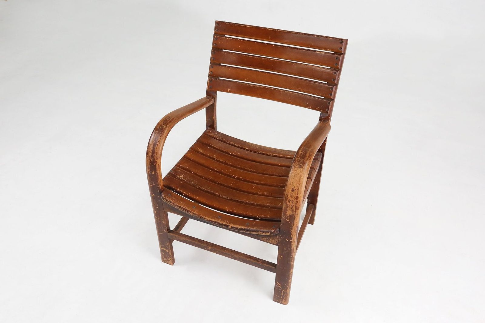 Art Deco Wooden Torck Armchair, France 1930s photo for sale
