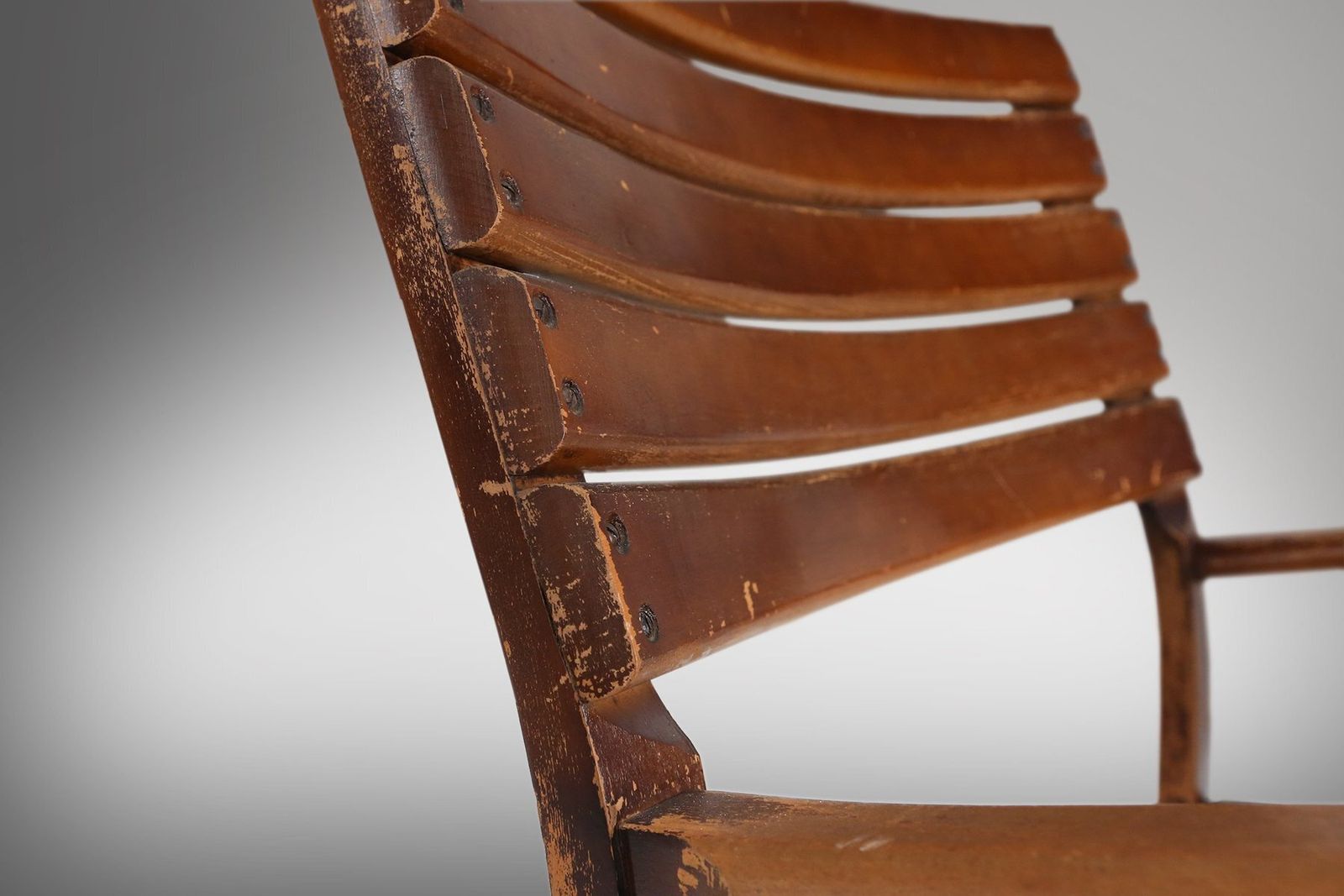 Art Deco Wooden Torck Armchair, France 1930s photo buy
