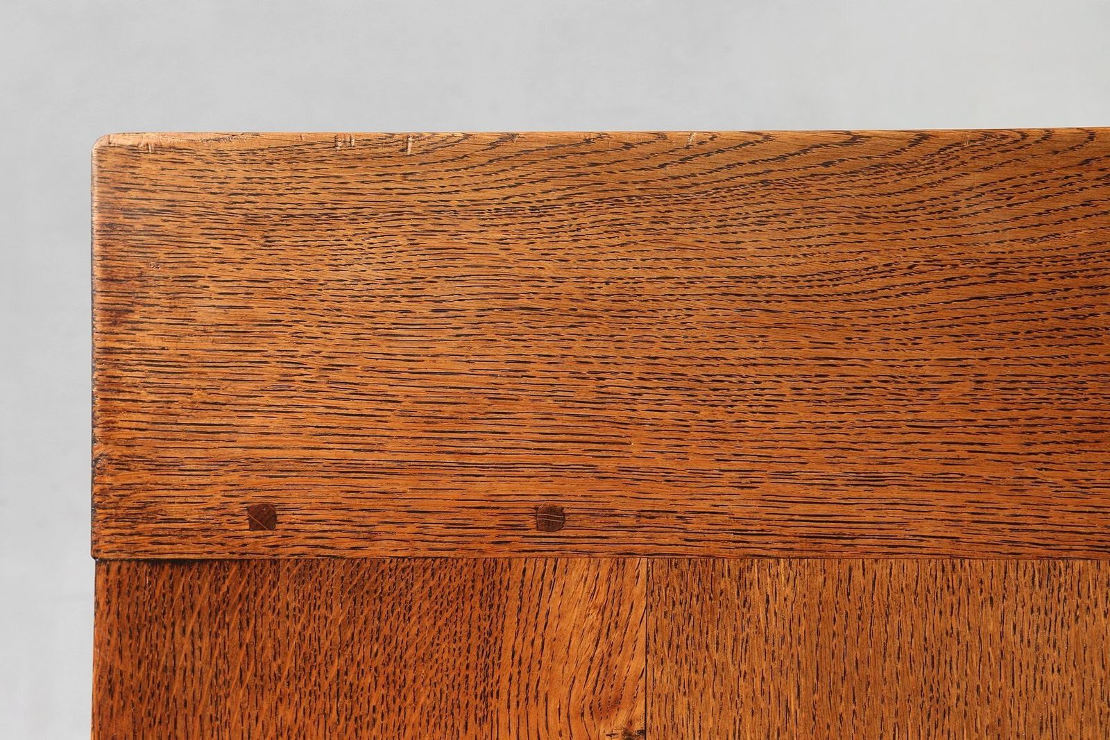 Furniture 20th Century French Rustic Oak Dining Table, 1950s photo