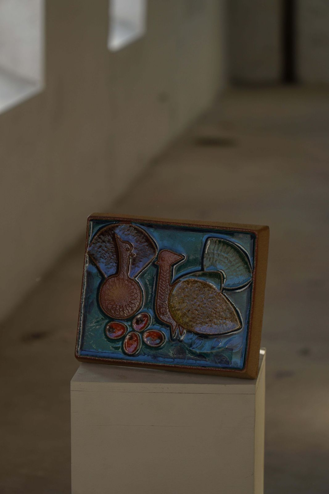 Mid 20th Century, Decorative Danish Ceramic Relief, Søholm, 1960s photo vintage