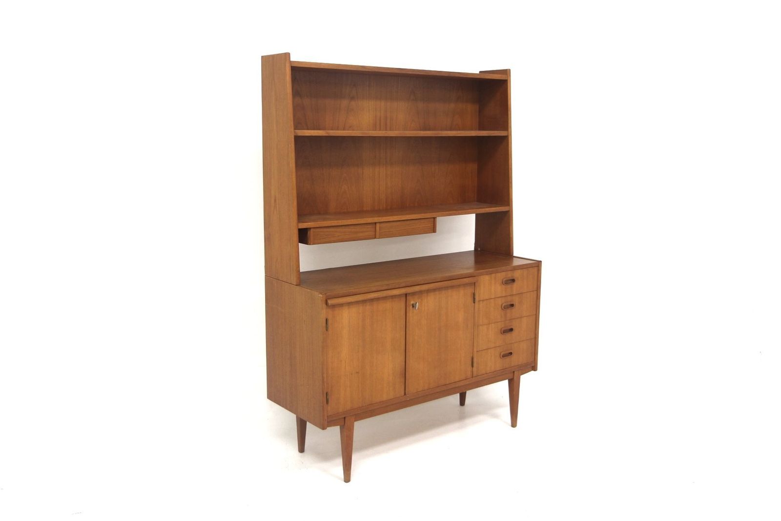Scandinavian Teak Secretary Desk, Sweden, 1960s photo for sale