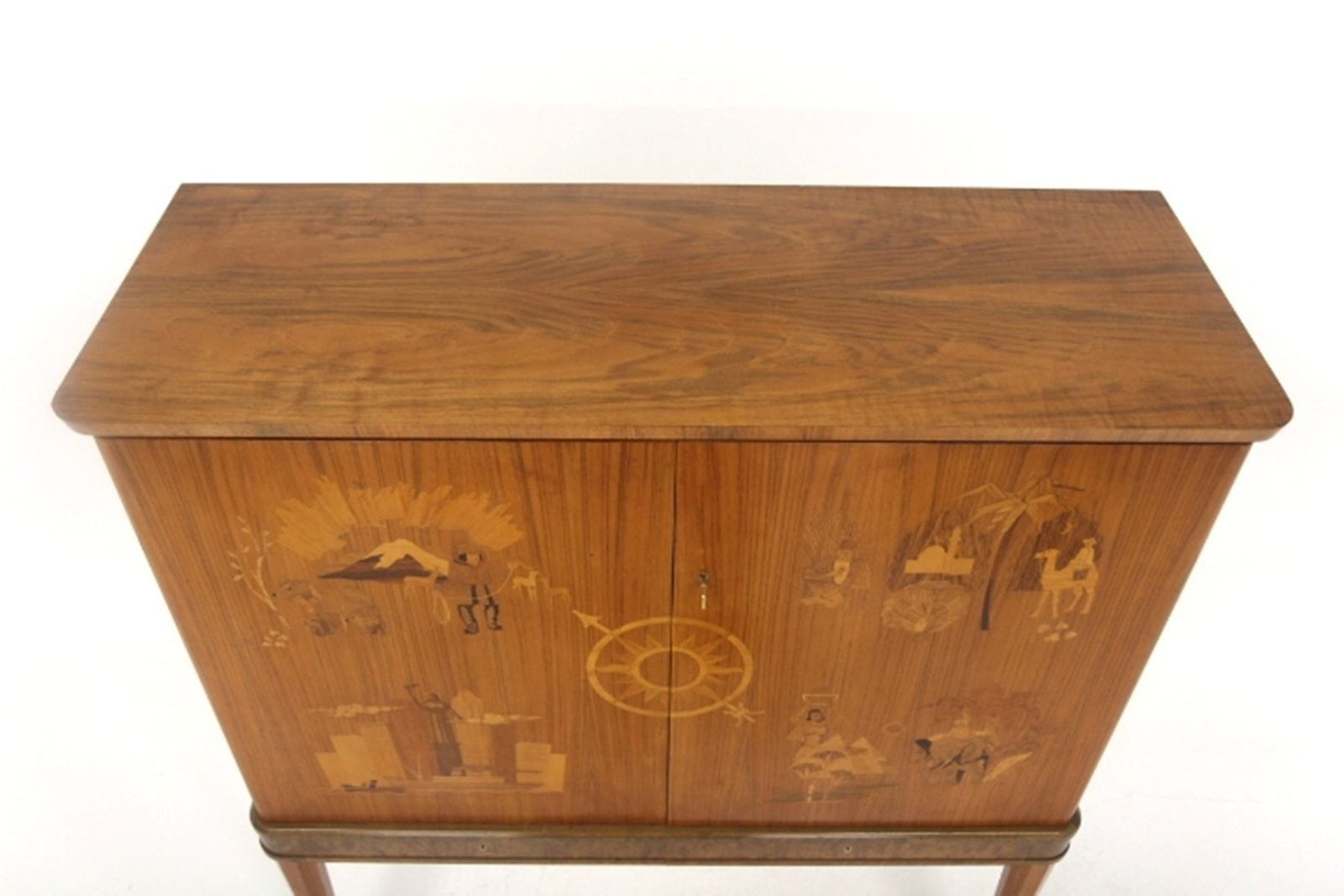 Swedish Modern Scandinavian Buffet In Walnut From Reiners, Mjölby, Sweden, 1930s photo for sale
