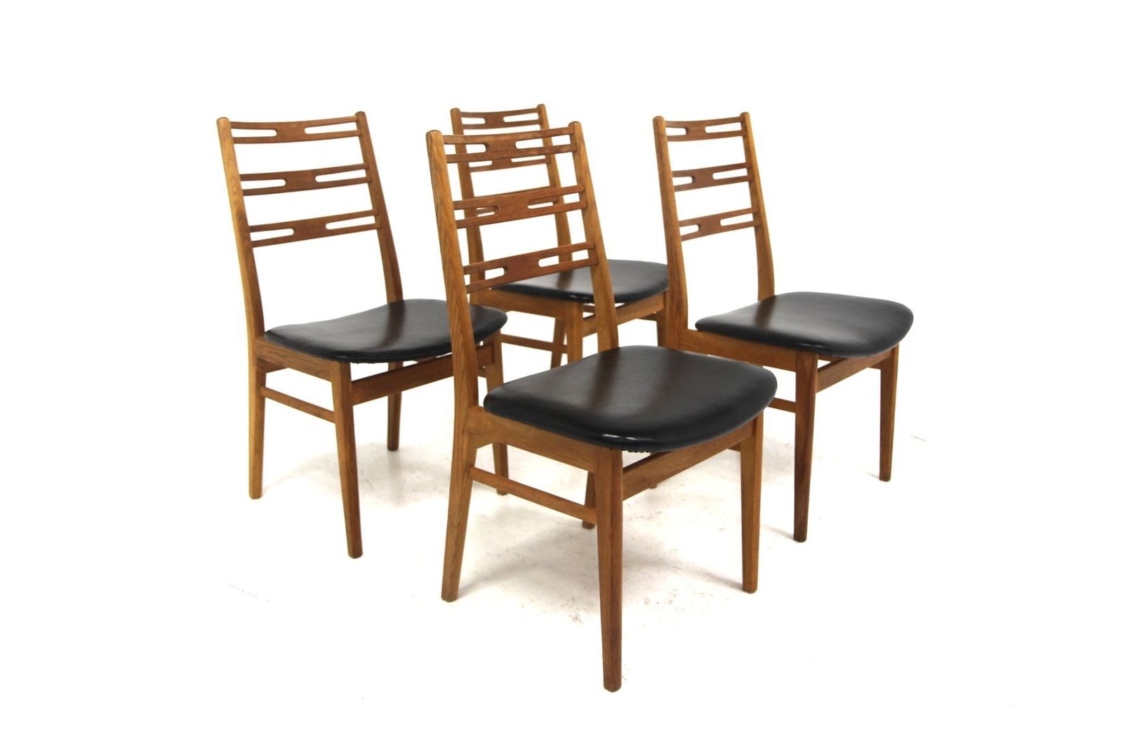 Scandinavian Oak Chairs, Sweden, 1960s, Set Of 4 photo 1035.0