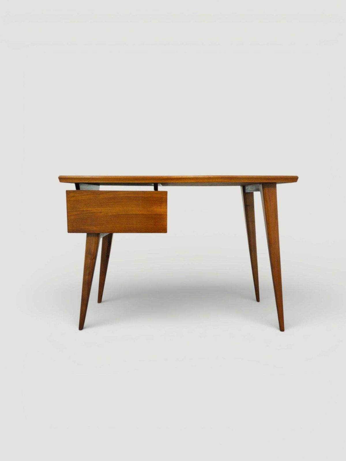 Furniture Italian Midcentury Desk And Chair With Suspended Bookcase Giò Ponti Style photo