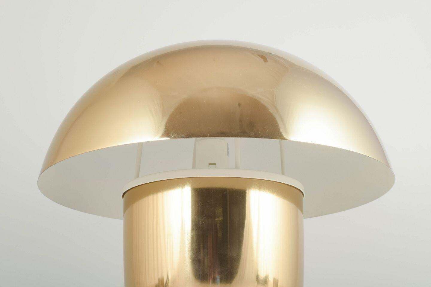 Olsson & Jensen, Sweden. Table Lamp In Polished Brass Look Metal, 21st C. photo furniture