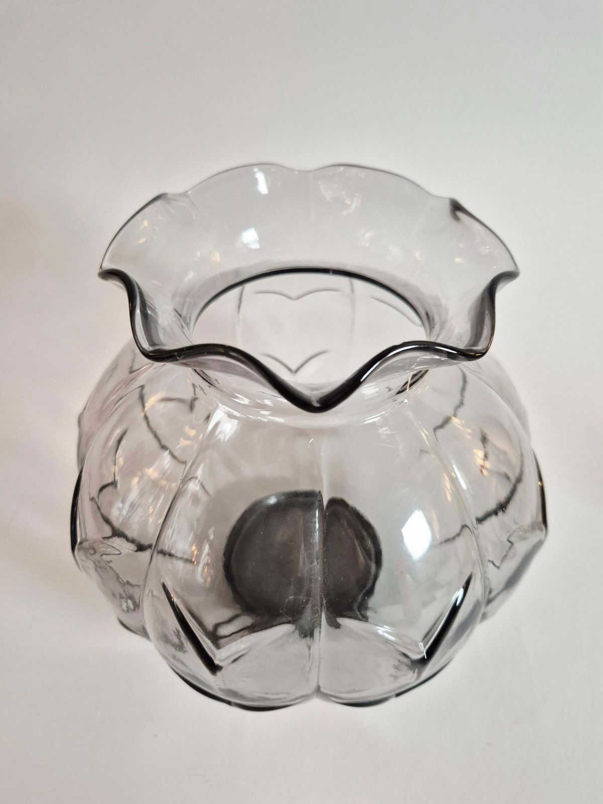 Swedish Modern Glass Vase, Model Ove By Edvin Ollers For Elme Glasbruk, 1930s. photo Home Decor