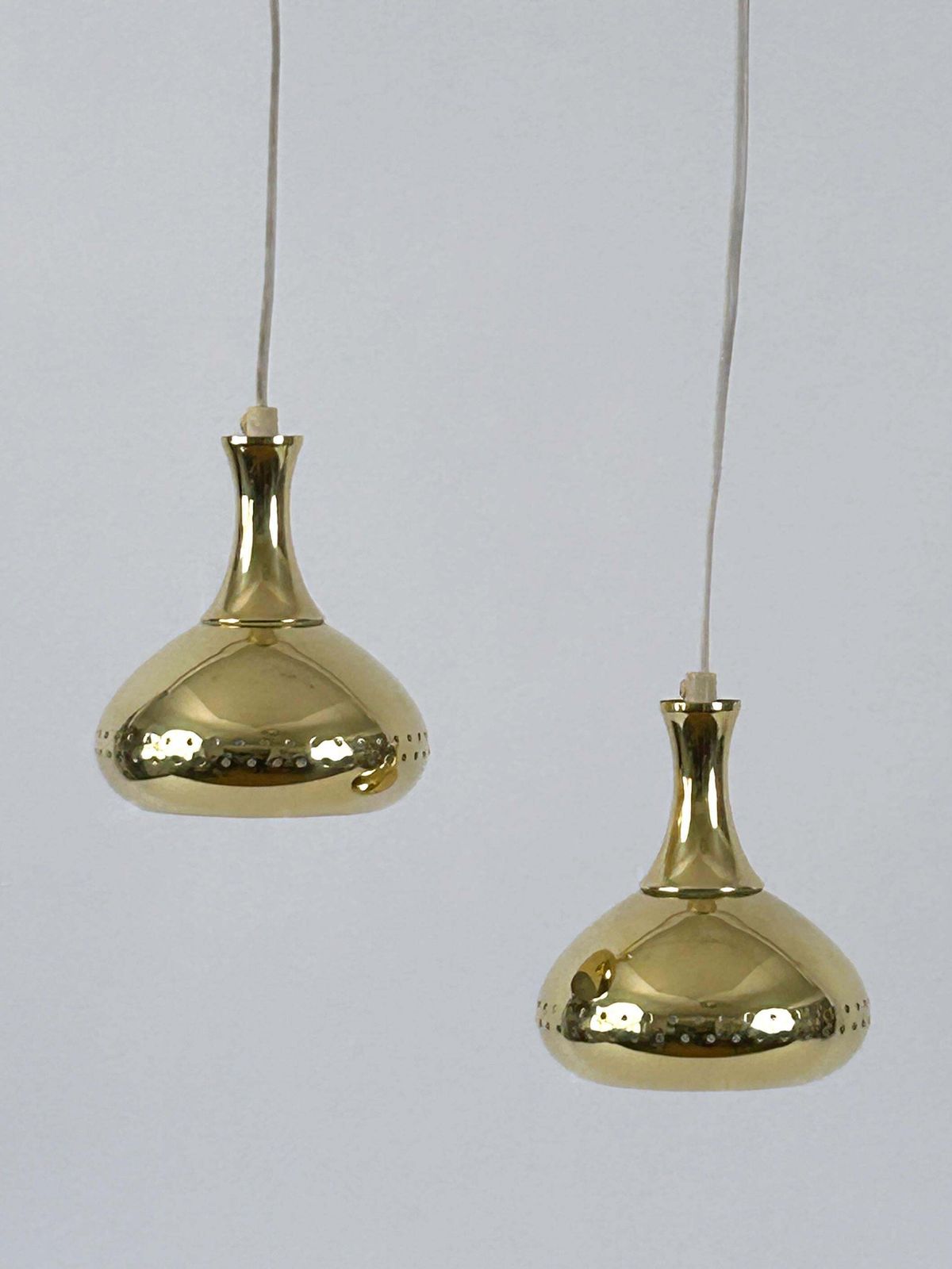 1978.0 Set Of Two Elegant Pendant Lamps By Hans Agne Jakobsson For Ab Markaryd Sweden photo