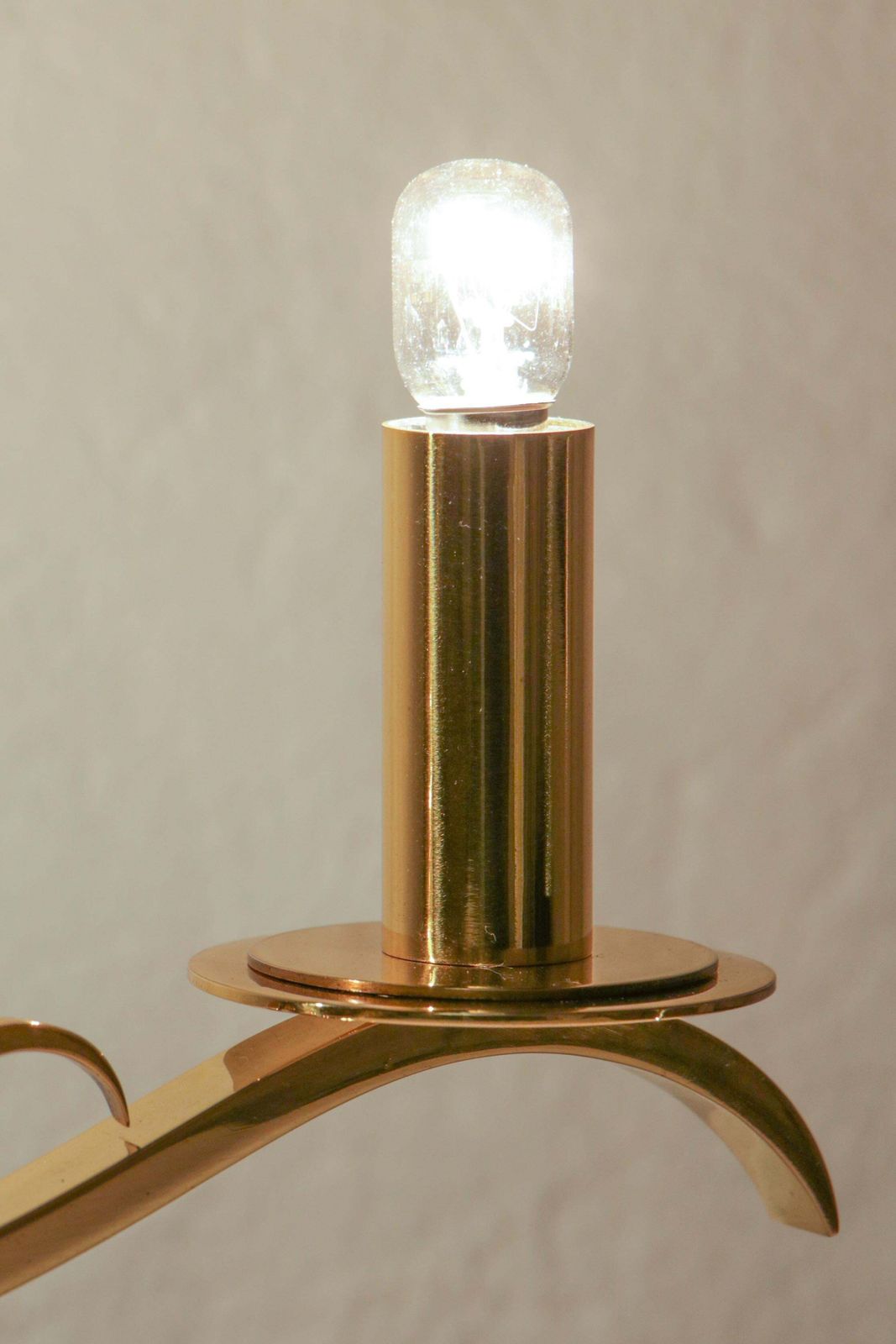 photo furniture Art Deco Brass Table Lamps In The Style Of Jules Leleu, France, 1930s