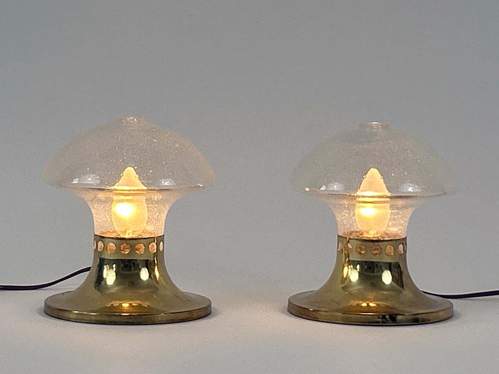 photo for sale Set Of Two Lovely Mid Century Bedside Table Lamps By Falkenbergs Belysning 1950s