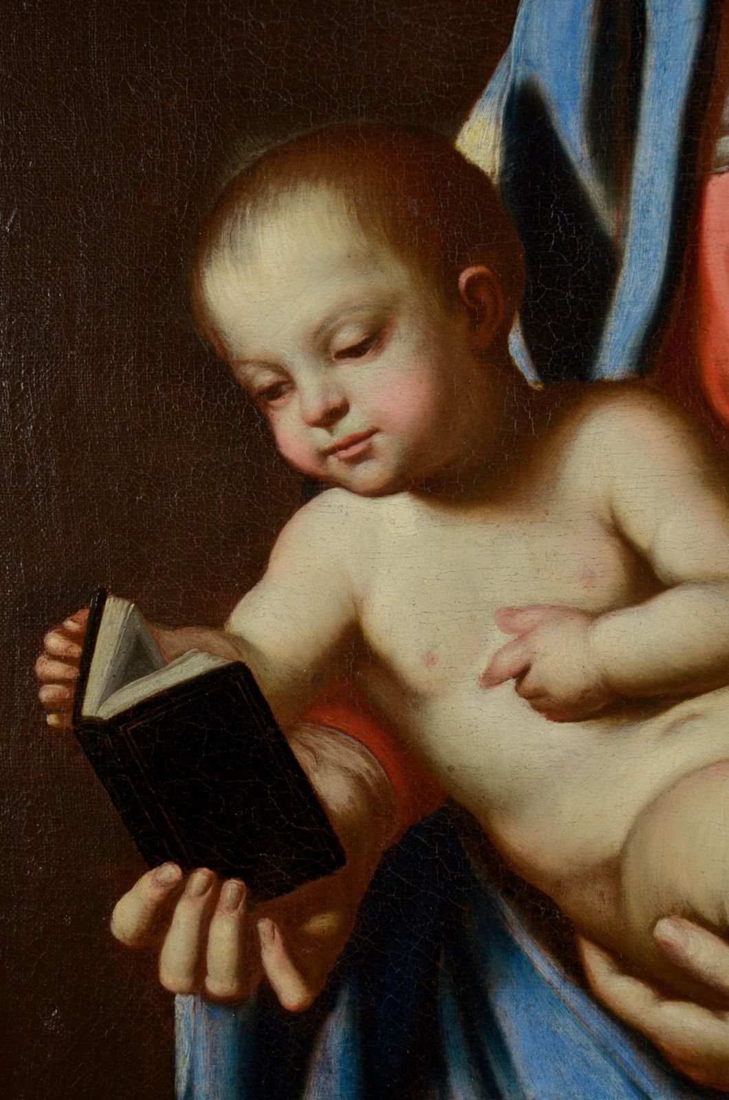 Giovanni Battista Salvi Da Sassoferratomadonna And Child. Oil On Canvas. Mounted On Canvas. 72x58 Cm. Attributed1956 photo for sale