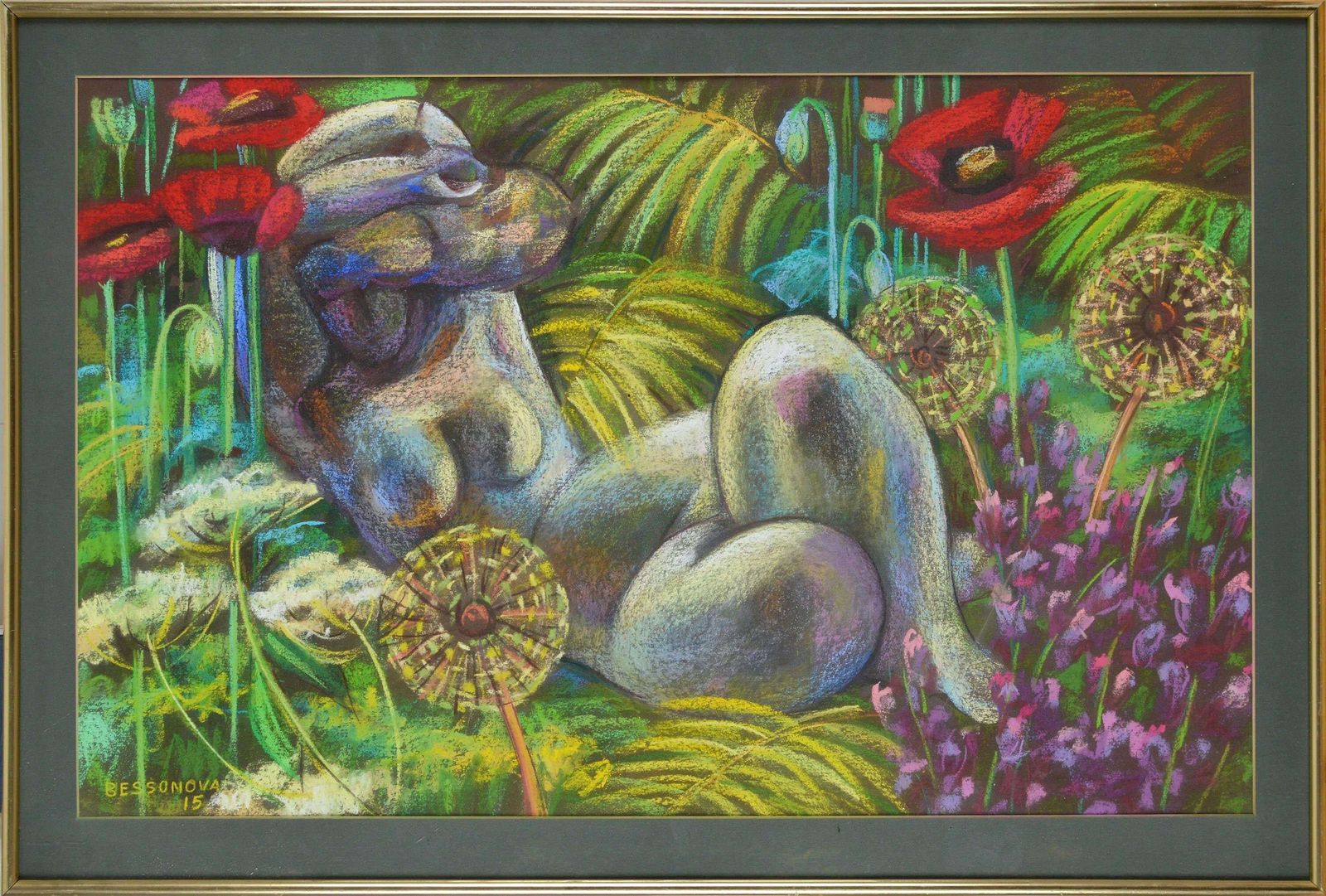Natalia Bessonovagarden Sculpture. 2015. Paper, Pastel. 69x92 Cm. Signed1999 photo furniture