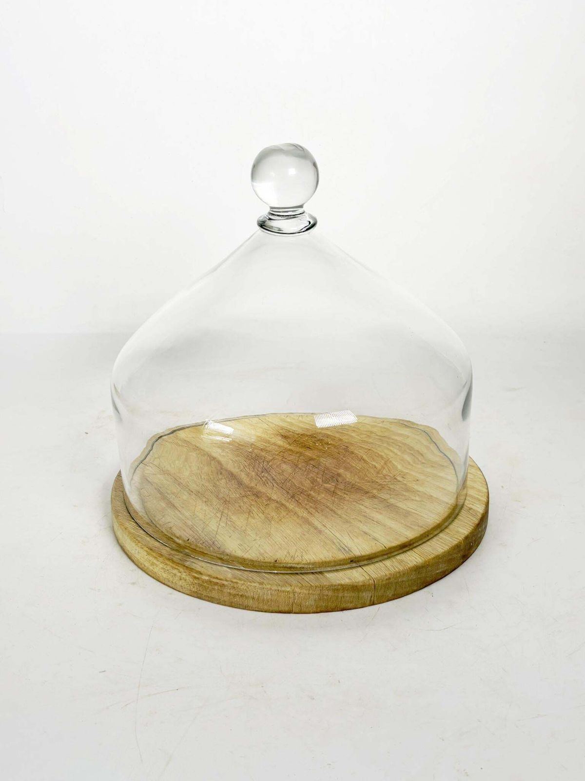 Glass And Wood Cake Dome, Pastry Bell, France, 1960 photo furniture