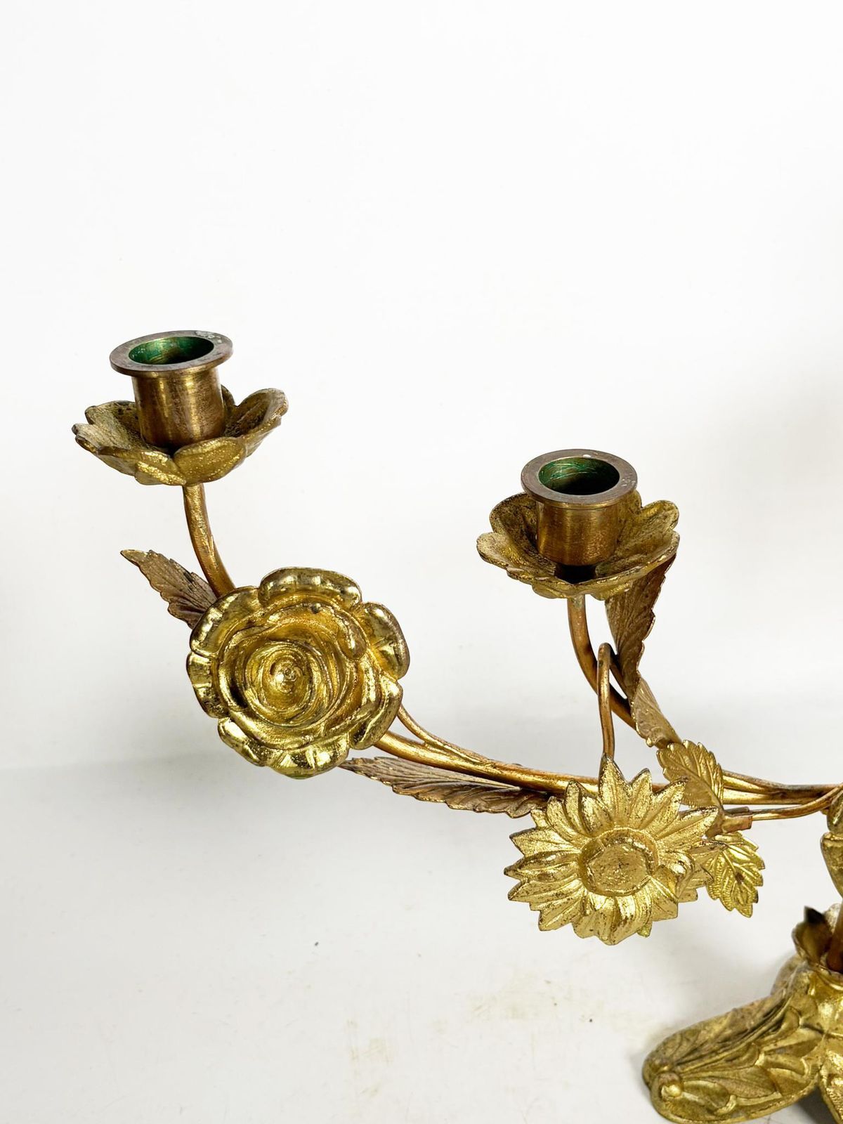 Brass Candle Holder, France, 1989 photo 466.0