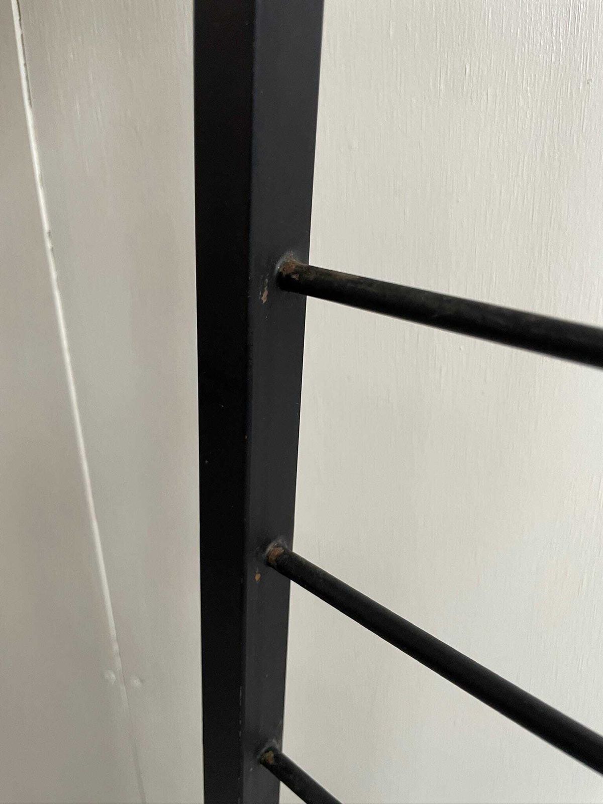 photo for sale 200 X 20cm Staples Black Ladderax Ladder Thin Tall Lean To One Foot (07a)