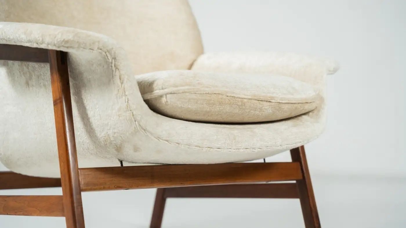 Pair Of Armchairs “849 ” By Gianfranco Frattini For Cassina, 1960s photo Furniture