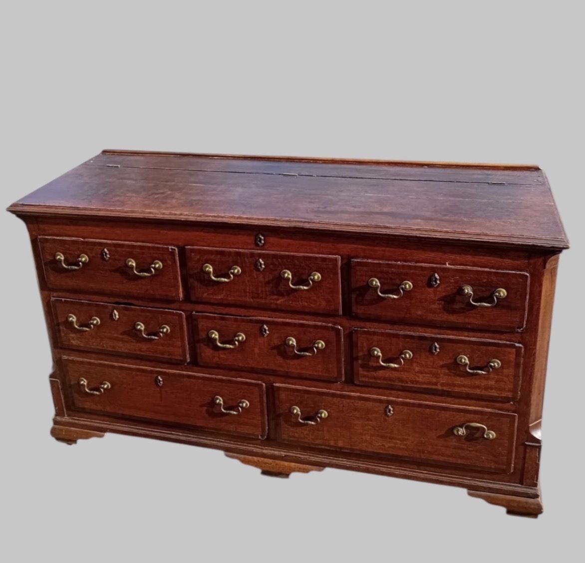 19th Century Oak Mule Chest With Drawers
