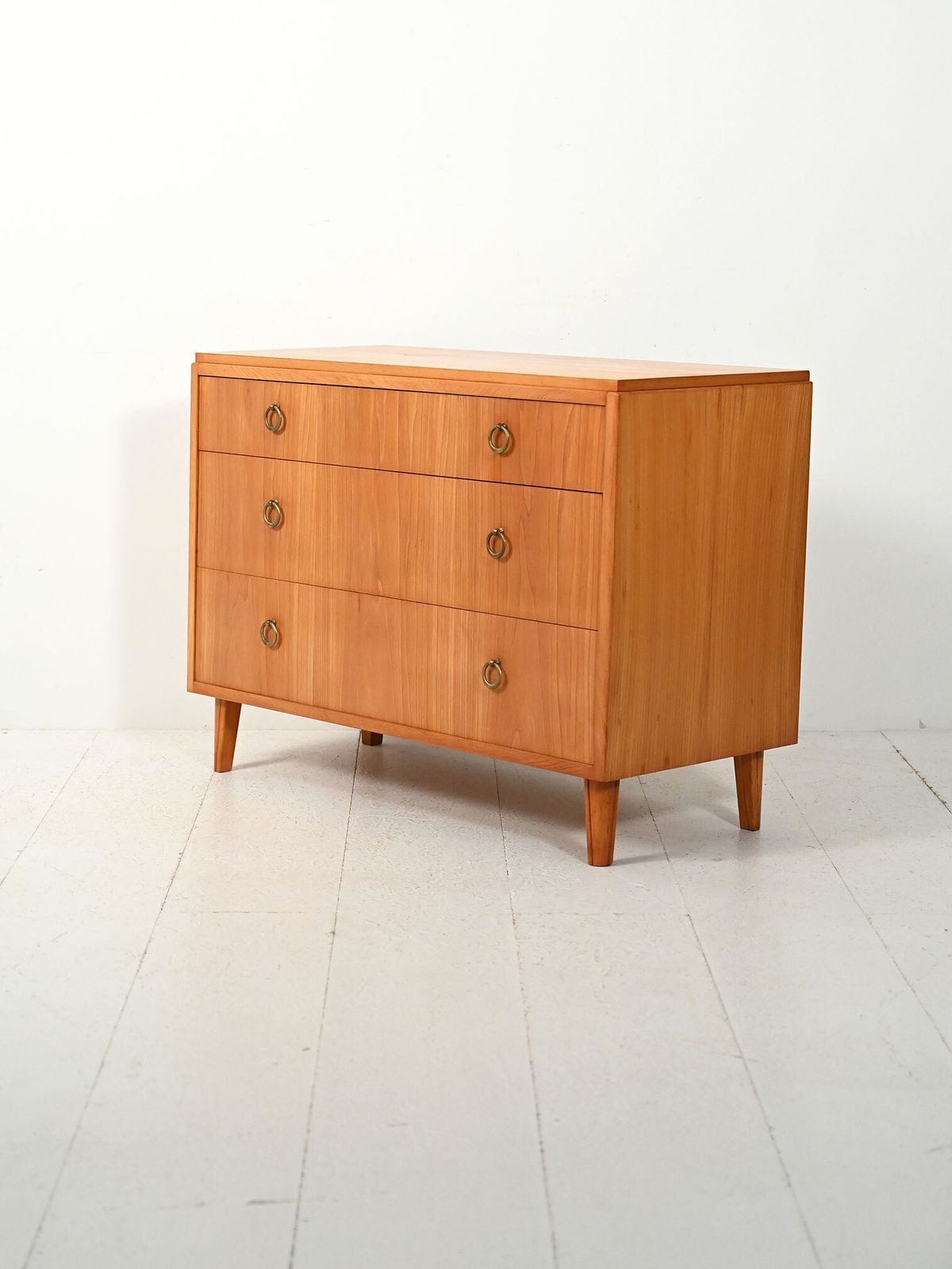 Scandinavische Art Deco Ladekast Uit De Jaren 1930–1940 In Iep
