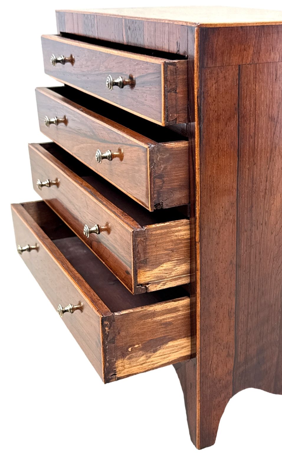 Georgian Rosewood Miniature Chest Of Drawers (England, Circa 1820) photo for sale