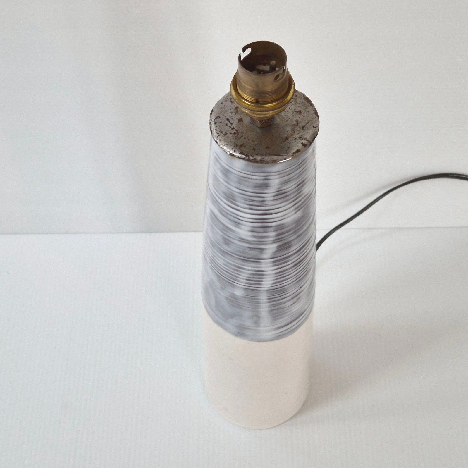 Vintage 1960 Ceramic Table Lamp By A. Jaget Dlg Innocenti Pouchain 60s photo furniture