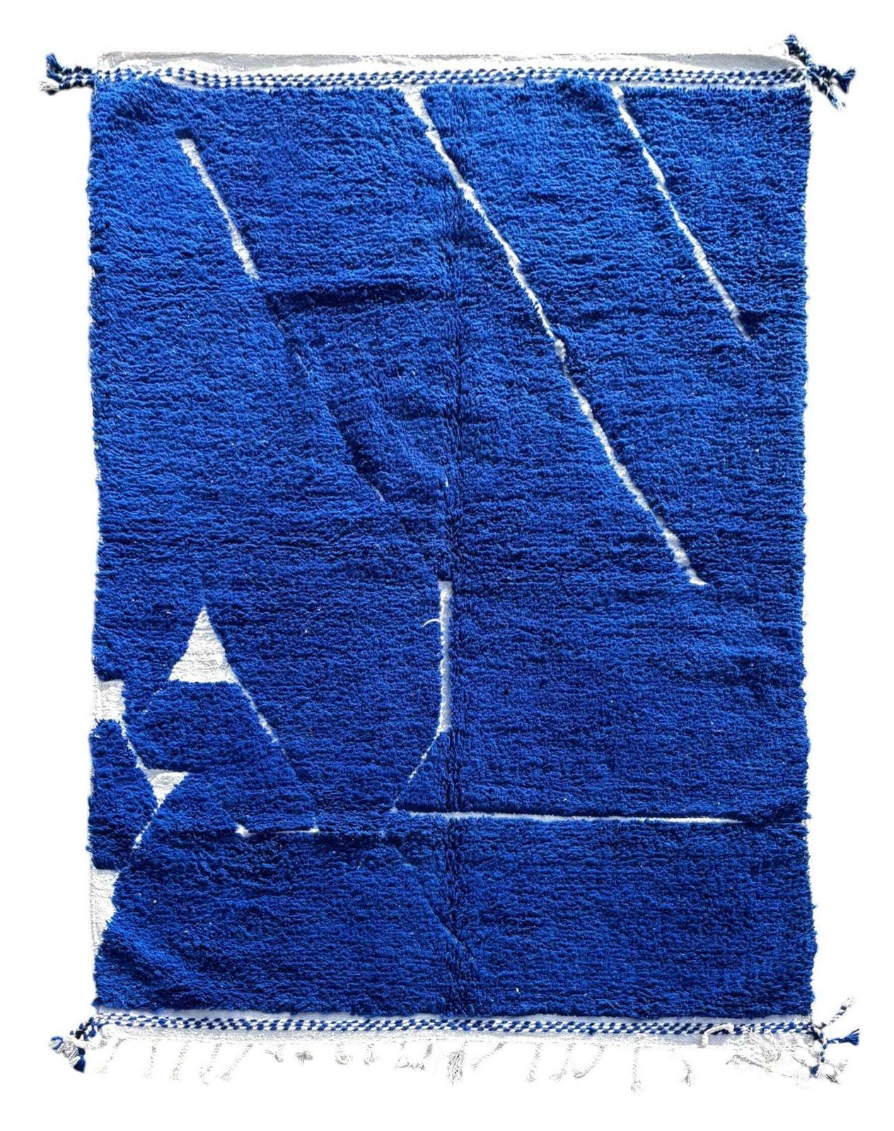 Berber Blue Moroccan Mrirt Wool Rug 200x310 Cm– Handwoven Neutral Berber Carpet,Beni Ourain Carpet , Modern Minimalist Decor photo furniture