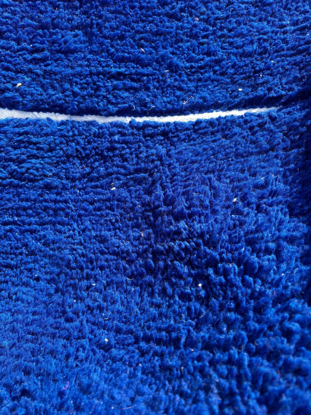 Textiles Berber Blue Moroccan Mrirt Wool Rug 200x310 Cm– Handwoven Neutral Berber Carpet,Beni Ourain Carpet , Modern Minimalist Decor photo