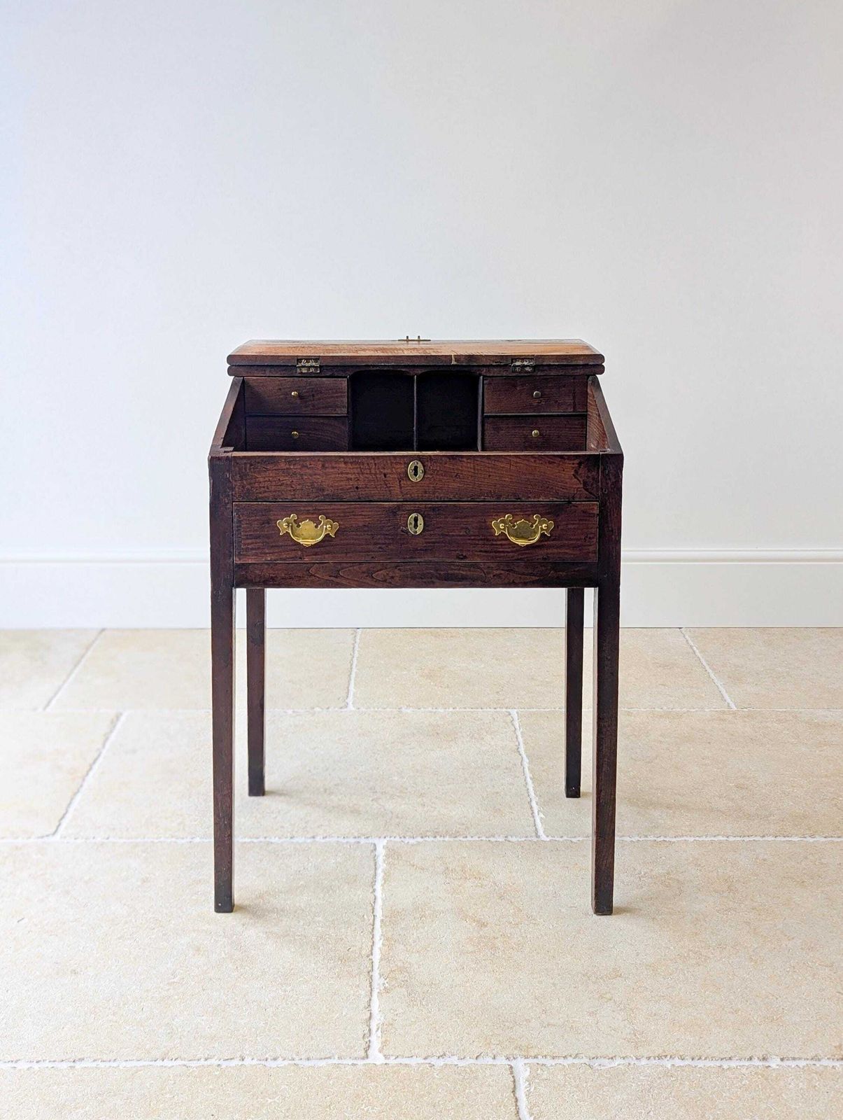 Antique Georgian Elm Clerks Desk C.1800 photo Furniture
