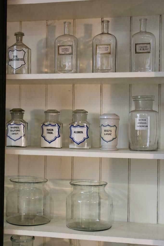 Large Old Painted Victorian Shop Display Cabinet Dresser Vintage Salvage Chippy photo vinterior