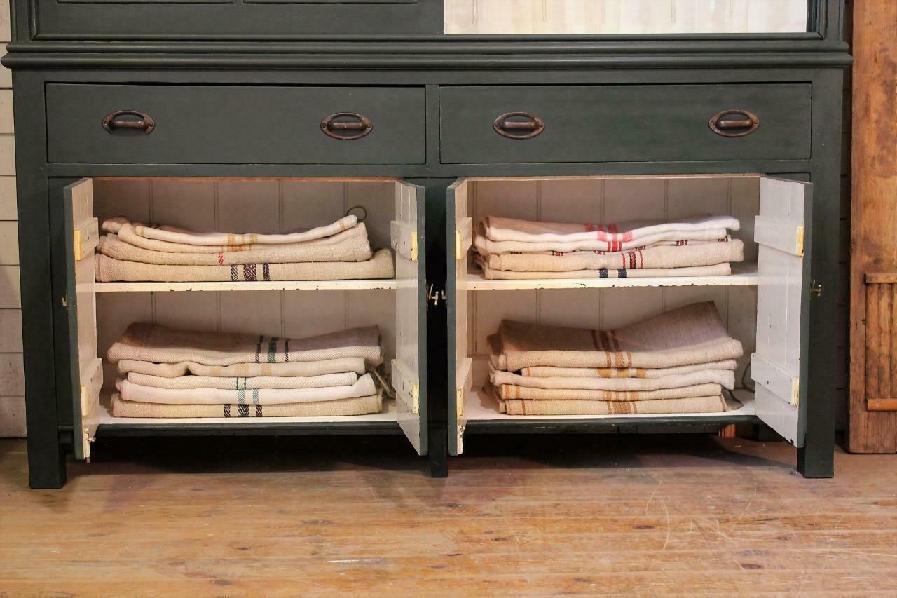photo for sale Large Old Painted Victorian Shop Display Cabinet Dresser Vintage Salvage Chippy