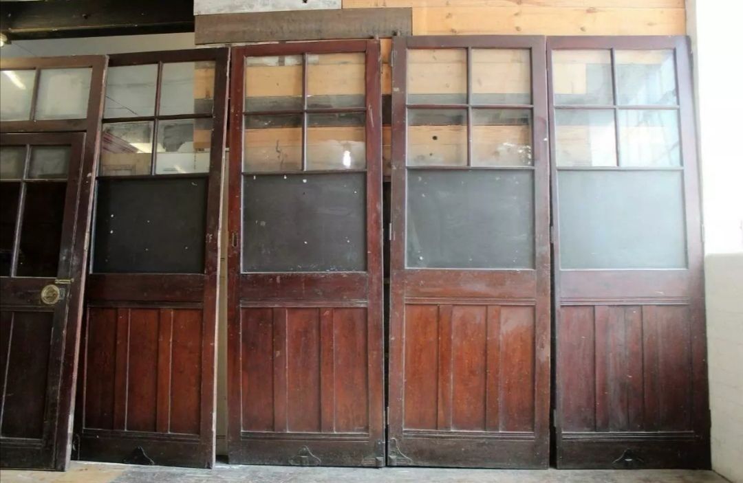 A Set Of Six Old School Room Dividers/Partitions. Made From Pitch Pine. Circa 1880. photo for sale