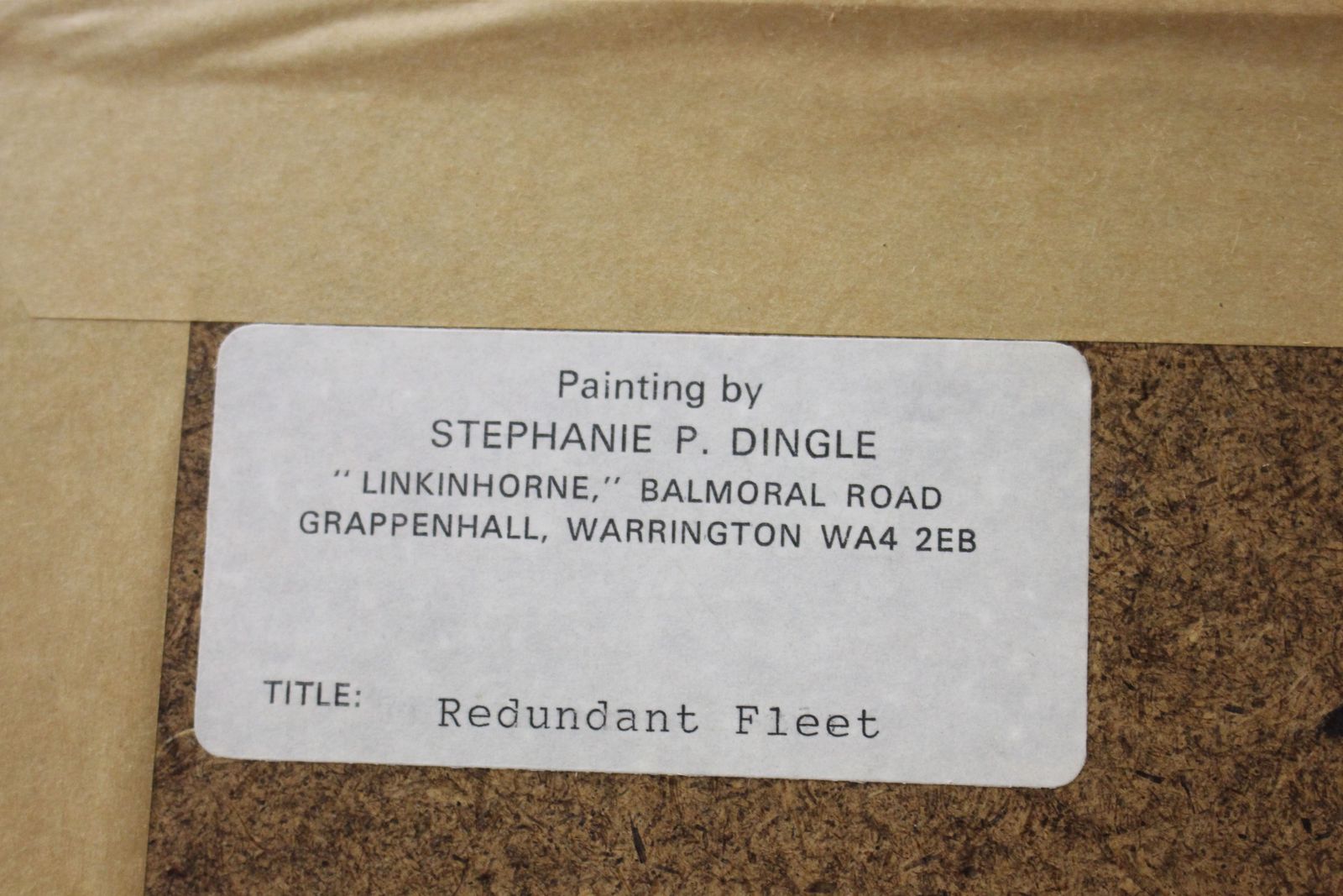 Stephanie Dingle Oil Painting ” Redundant Fleet ” 2008 photo for sale